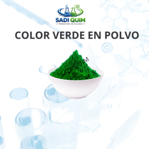 color verde limon en polvo