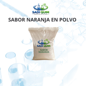 sabor naranja en polvo